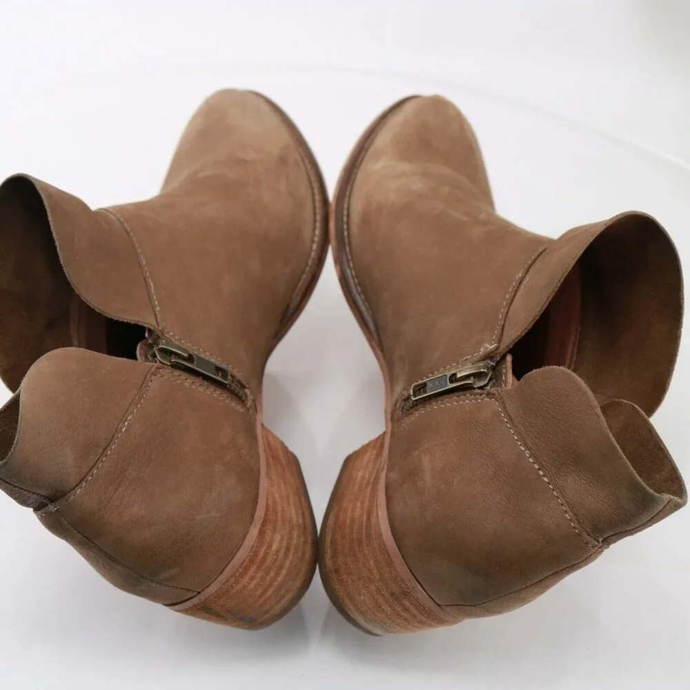 Seychelles Womens‎ Bait Boot Size 9.5 Brown Tan Suede Boho Western Bootie Comfy